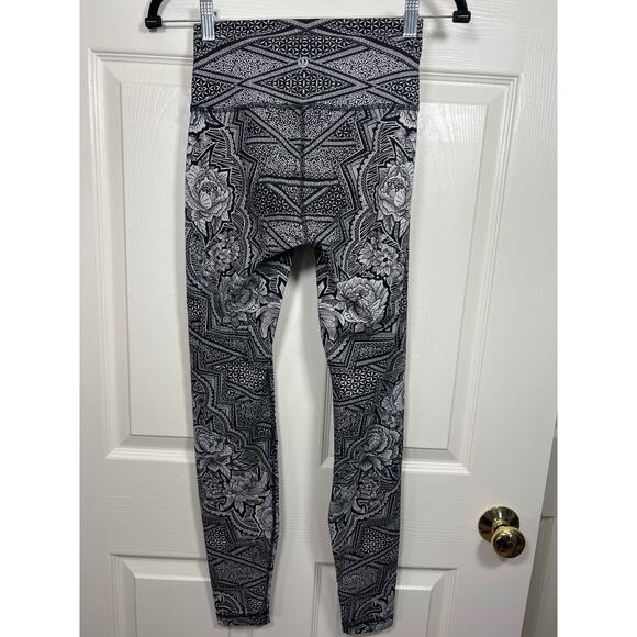 Lululemon Athletica Wunder Under Hi Rise Tight Inked Ice Grey Rose Black Legging - Picture 4 of 9